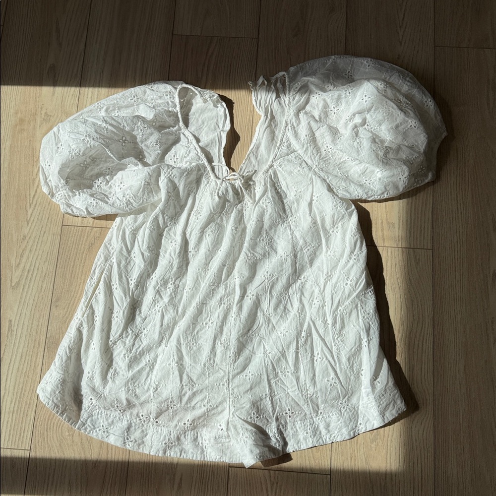 Chic White Eyelet Romper